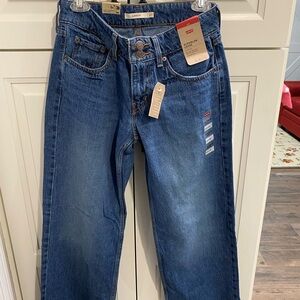 Levi's Women's Wide Leg Jeans in Deep Blue